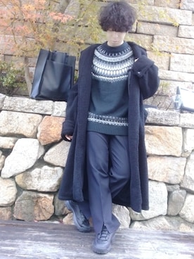 「CASPER JOHN（キャスパージョン）のアイテム（その他アウター）」を使った、湧さん（メンズ・166cm）の秋コーディネート