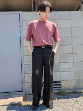 「CLEL（クレイル）のアイテム」を使った、湧さん（メンズ・166cm）の夏コーディネート