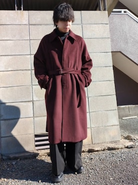 「CLEL（クレイル）のアイテム」を使った、湧さん（メンズ・166cm）の冬コーディネート