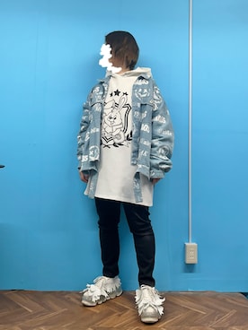 「Candy Stripper（キャンディストリッパー）のアイテム（トップス）」を使った、aitanさん（レディース・158cm）の春コーディネート