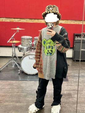 「Candy Stripper（キャンディストリッパー）のアイテム」を使った、aitanさん（レディース・158cm）の冬コーディネート