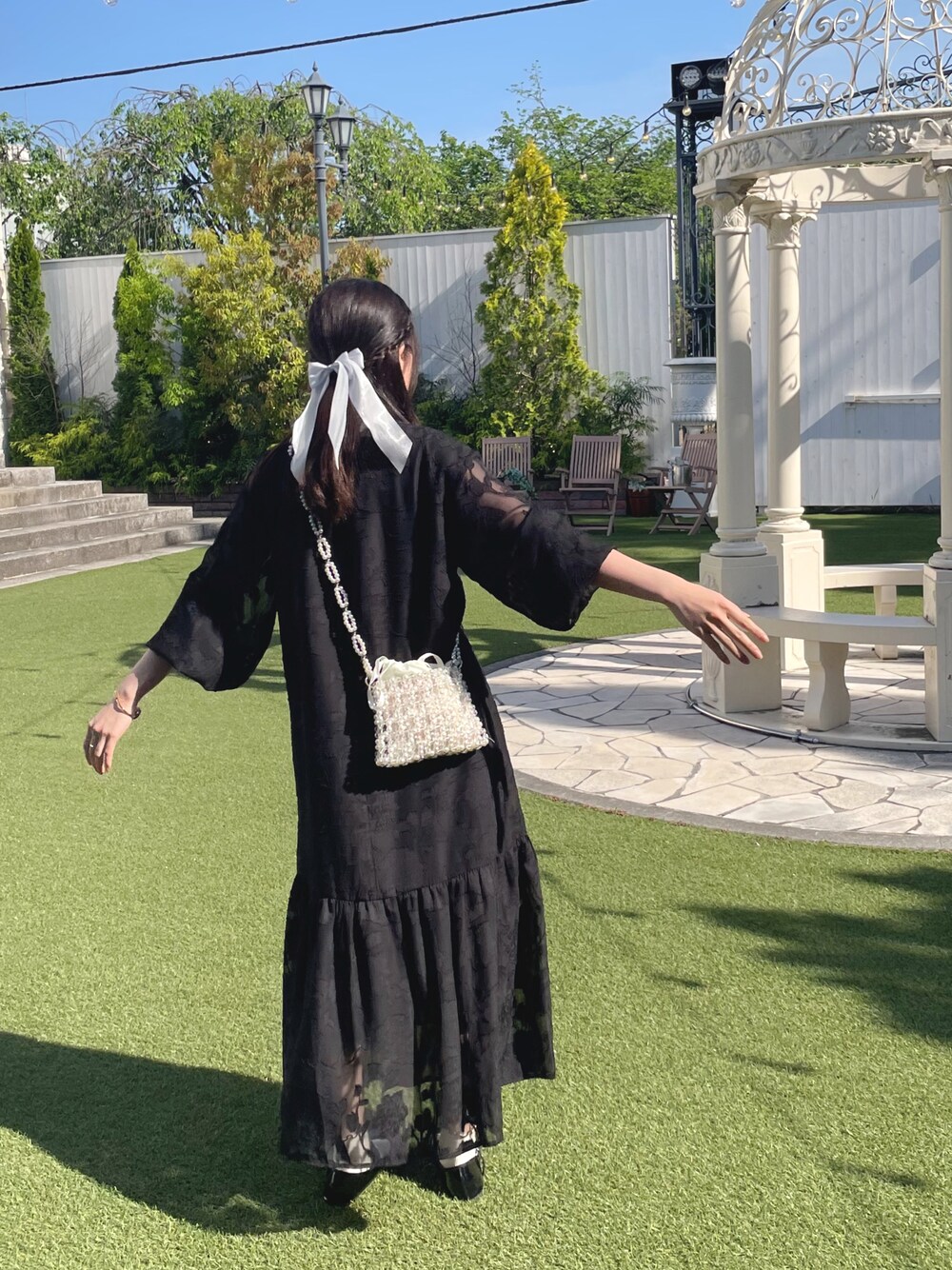「SHEINのアイテム（ショルダーバッグ、ホワイト系）」を使った、ゆうさん（レディース・163cm）の冬コーディネートの1枚目の写真