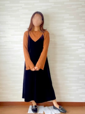 「長袖」｜「アイテム（オールインワン・サロペット）」を使った、rikoさん（レディース・152cm）の秋コーディネート