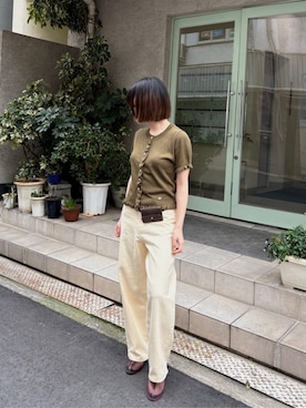 「titivate（ティティベイト）のアイテム（デニムパンツ）」を使った、titivateさん（レディース・161cm）の春コーディネート