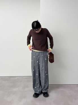 「titivate（ティティベイト）のアイテム（ニット/セーター）」を使った、titivateさん（レディース・157cm）の秋コーディネート