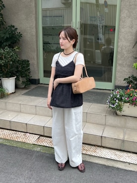 「miette（ミエット）のアイテム」を使った、titivateさん（レディース・158cm）の春コーディネート