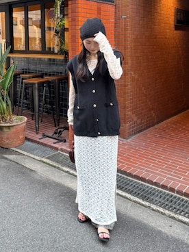 「レースワンピース」｜titivateさん（レディース・157cm）の夏コーディネート