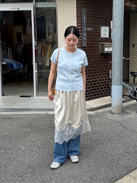 「miette（ミエット）のアイテム」を使った、titivateさん（レディース・150cm）の夏コーディネート