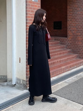 「titivate（ティティベイト）のアイテム（ワンピース/ドレス）」を使った、titivateさん（レディース・167cm）の冬コーディネート