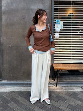 「レイヤードstyle」｜titivateさん（レディース・163cm）の夏コーディネート