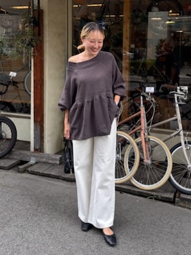 「titivate（ティティベイト）のアイテム（ニット/セーター）」を使った、titivateさん（レディース・160cm）の秋コーディネート