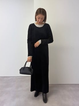 「titivate（ティティベイト）のアイテム（ワンピース/ドレス）」を使った、titivateさん（レディース・166cm）の秋コーディネート