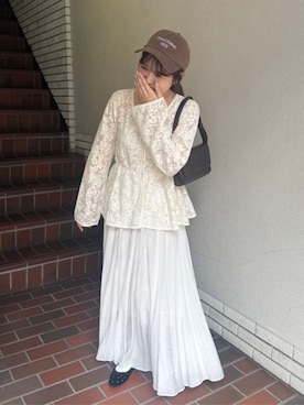 「titivate（ティティベイト）のアイテム（バレエシューズ）」を使った、titivateさん（レディース・162cm）の秋コーディネート