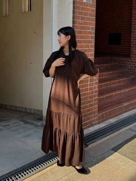 「アイテム（バレエシューズ）」を使った、titivateさん（レディース・157cm）の夏コーディネート
