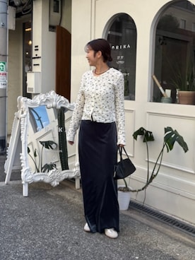 「titivate（ティティベイト）のアイテム（スカート）」を使った、titivateさん（レディース・157cm）の秋コーディネート