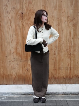 「miette（ミエット）のアイテム」を使った、titivateさん（レディース・157cm）の冬コーディネート