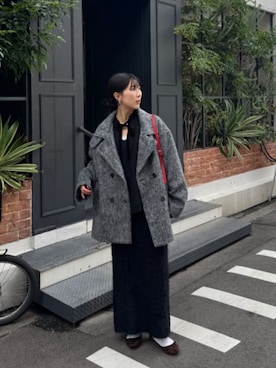 「titivate（ティティベイト）のアイテム（ニット/セーター）」を使った、titivateさん（レディース・157cm）の秋コーディネート