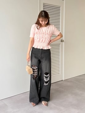 「titivate（ティティベイト）のアイテム」を使った、titivateさん（レディース・158cm）の夏コーディネート