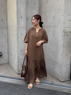 「titivate（ティティベイト）のアイテム（サンダル）」を使った、titivateさん（レディース・152cm）の秋コーディネート