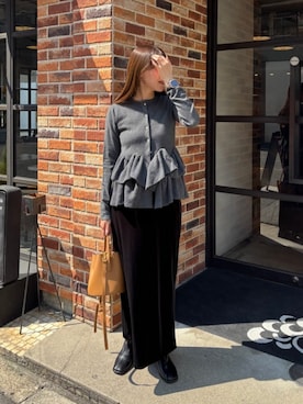 「titivate（ティティベイト）のアイテム（スカート）」を使った、titivateさん（レディース・163cm）の秋コーディネート