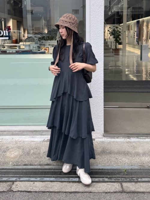 titivate（ティティベイト） ワンピース 半袖 ランダムヘムティアード