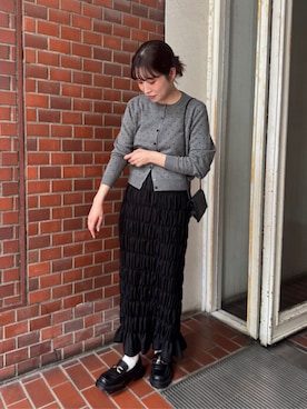 「titivate（ティティベイト）のアイテム（スカート）」を使った、titivateさん（レディース・162cm）の秋コーディネート