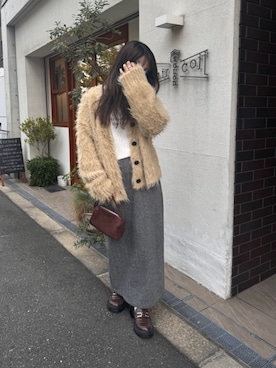 「titivate（ティティベイト）のアイテム（スカート）」を使った、titivateさん（レディース・160cm）の秋コーディネート