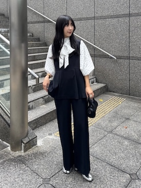 「アイテム（つなぎ/オールインワン）」を使った、titivateさん（レディース・157cm）の冬コーディネート