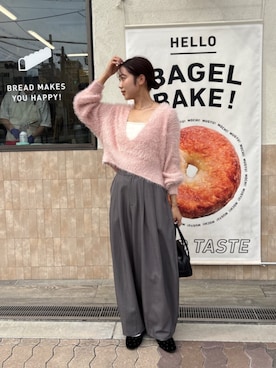 「titivate（ティティベイト）のアイテム（バレエシューズ）」を使った、titivateさん（レディース・157cm）の秋コーディネート