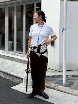 「titivate（ティティベイト）のアイテム（スカート）」を使った、titivateさん（レディース・164cm）の秋コーディネート