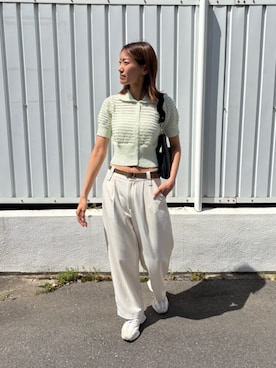 「miette（ミエット）のアイテム」を使った、titivateさん（レディース・166cm）の春コーディネート