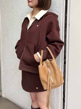 「アイテム（ポロシャツ）」を使った、titivateさん（レディース・161cm）の冬コーディネート