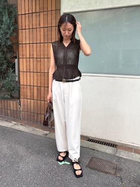 「miette（ミエット）のアイテム」を使った、titivateさん（レディース・166cm）の春コーディネート