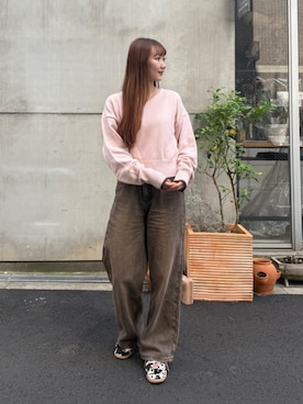 「titivate（ティティベイト）のアイテム（ニット/セーター）」を使った、titivateさん（レディース・158cm）の秋コーディネート