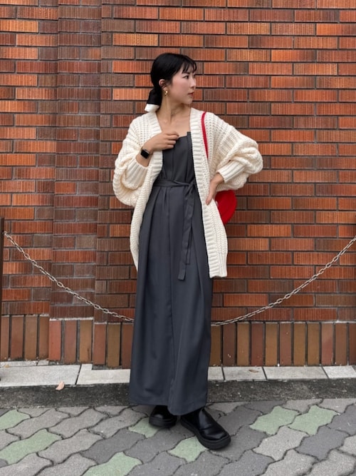 タックデザインキャミソールワンピース（ワンピース）｜titivate