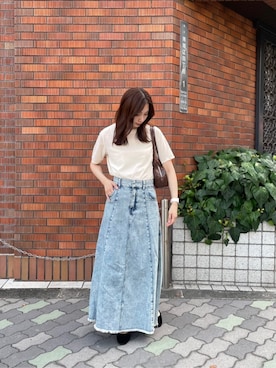 「titivate（ティティベイト）のアイテム（バレエシューズ）」を使った、titivateさん（レディース・167cm）の秋コーディネート