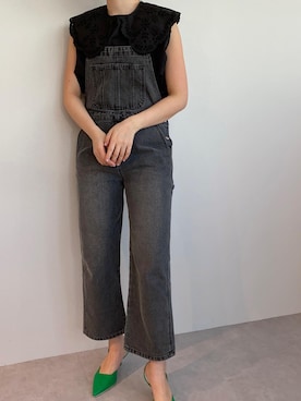 「titivate（ティティベイト）のアイテム（オールインワン・サロペット）」を使った、titivateさん（レディース・164cm）の春コーディネート