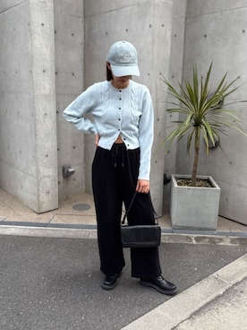 「アイテム（スウェットパンツ）」を使った、titivateさん（レディース・166cm）の冬コーディネート