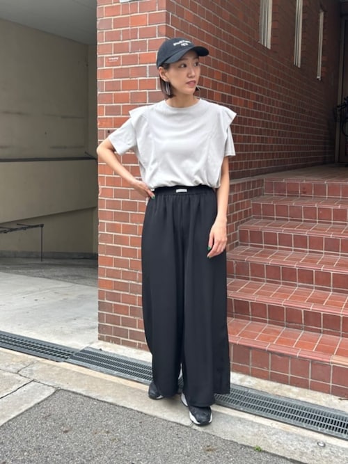 セール】汗染み防止ラッフルスリーブTシャツ（Tシャツ/カットソー