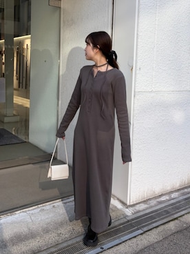 「titivate（ティティベイト）のアイテム（ワンピース/ドレス）」を使った、titivateさん（レディース・162cm）の冬コーディネート