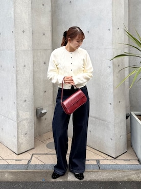 「アイテム（デニムパンツ）」を使った、titivateさん（レディース・158cm）の冬コーディネート