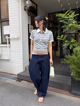 「miette（ミエット）のアイテム」を使った、titivateさん（レディース・162cm）の夏コーディネート