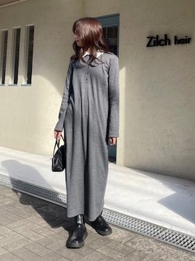 「titivate（ティティベイト）のアイテム（ワンピース/ドレス）」を使った、titivateさん（レディース・167cm）の冬コーディネート