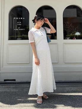 「titivate（ティティベイト）のアイテム（ワンピース/ドレス）」を使った、titivateさん（レディース・157cm）の春コーディネート
