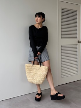 「titivate（ティティベイト）のアイテム」を使った、titivateさん（レディース・157cm）の夏コーディネート