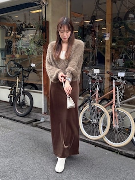 「titivate（ティティベイト）のアイテム（スカート）」を使った、titivateさん（レディース・163cm）の秋コーディネート