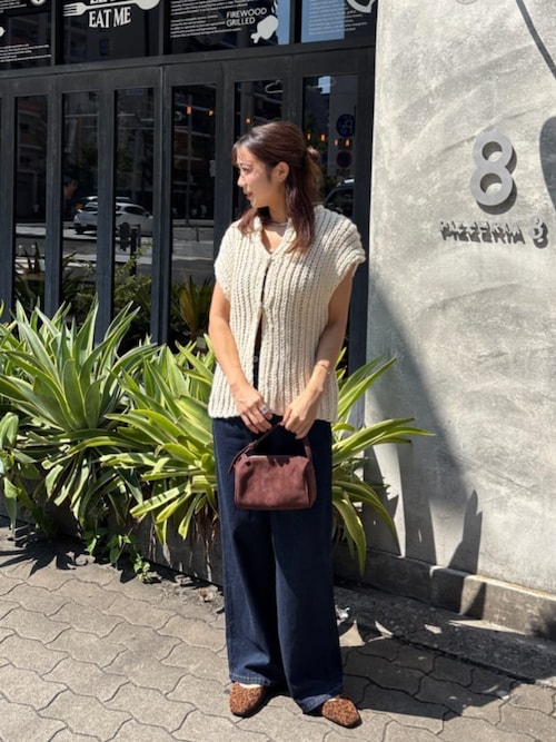 セール】ハンドライクローゲージニットベスト（ニット/セーター