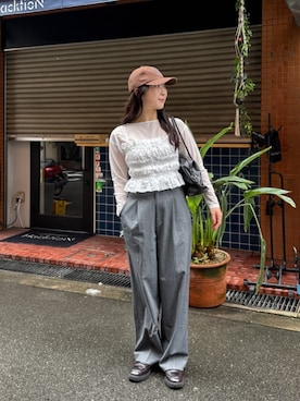 「titivate（ティティベイト）のアイテム（キャミソール）」を使った、titivateさん（レディース・157cm）の夏コーディネート