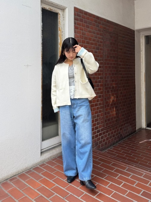 センソユニコ デザインベスト ジレ アウター カーディガン コート地 センソユニコ取扱の【慈雨/ジウ】より ウールデザインコート 入荷