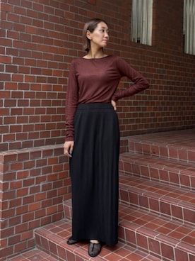 「Iラインスカート」｜titivateさん（レディース・166cm）の夏コーディネート